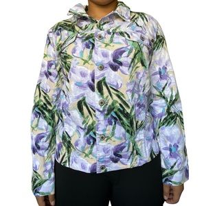 Patterned denim jacket 🧥